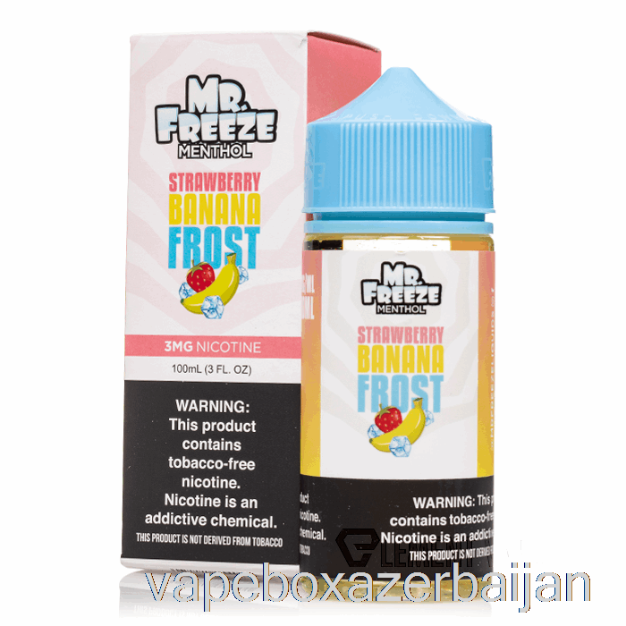 E-Juice Vape Strawberry Banana Frost - Mr Freeze - 100mL 0mg